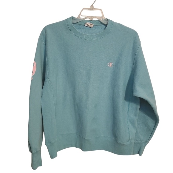 Champion | Women's Classic Teal/Seafoam Crewneck Sweatshirt (Size XL) - Picture 1 of 12